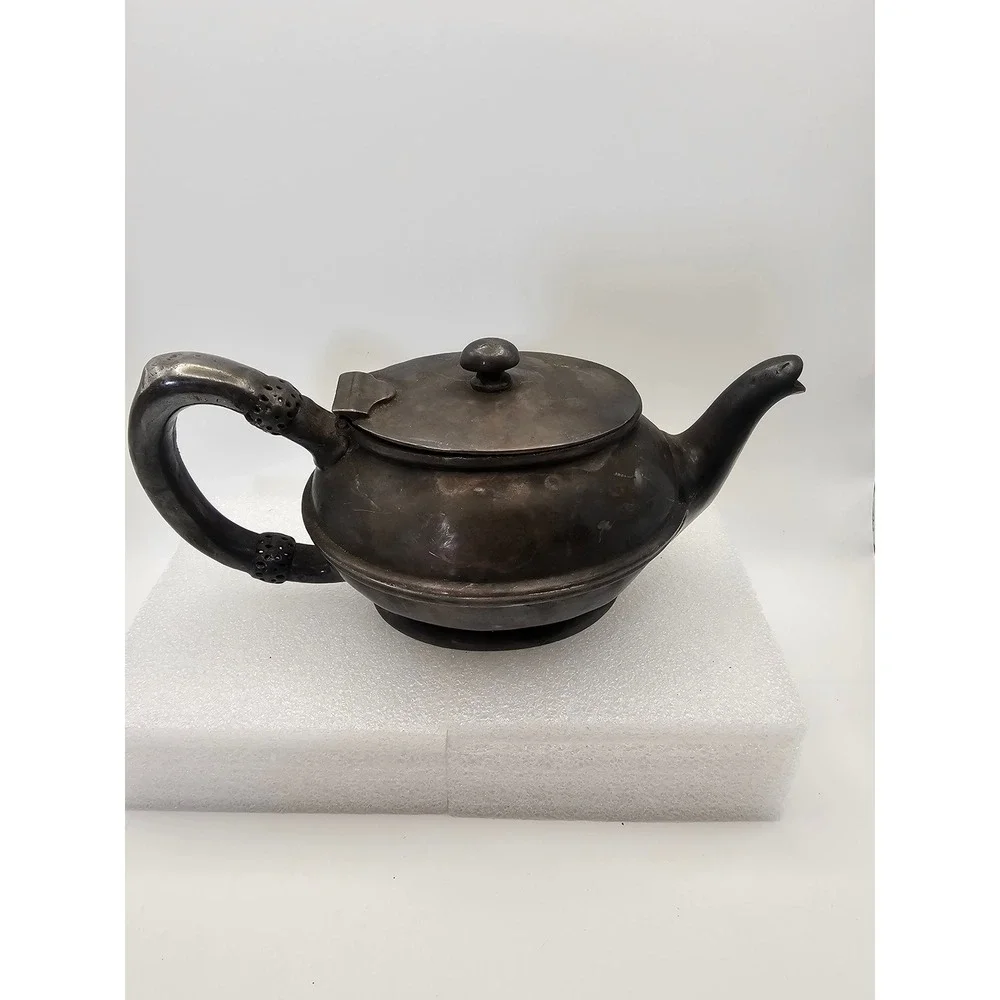 Reed & Barton Silver Soldered Teapot Hotel St Charles Vintage 3550 60 Patina